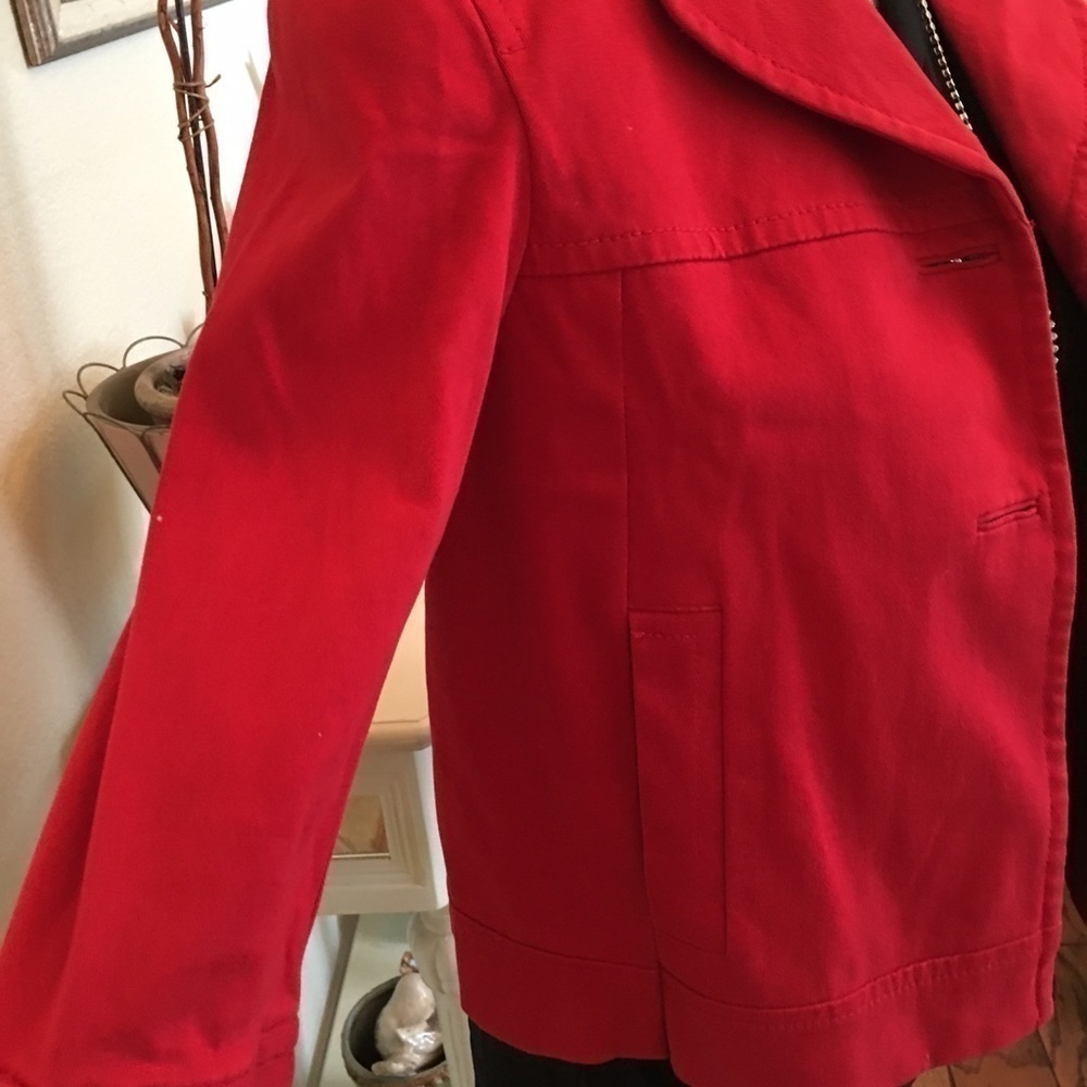 Ann Taylor red jacket - Picture 3 of 3